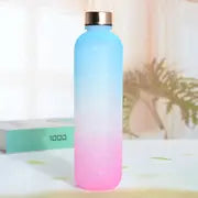 32oz Gradient Color Sports Water Bottle with Time Marker