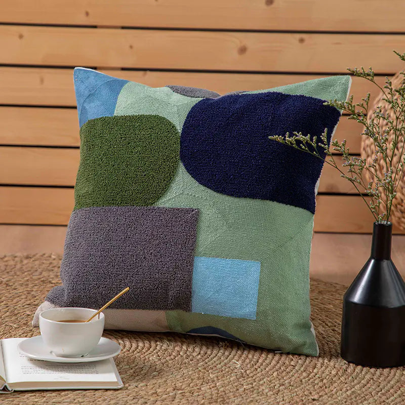 Embroidered Cotton Canvas Towel Pillowcase