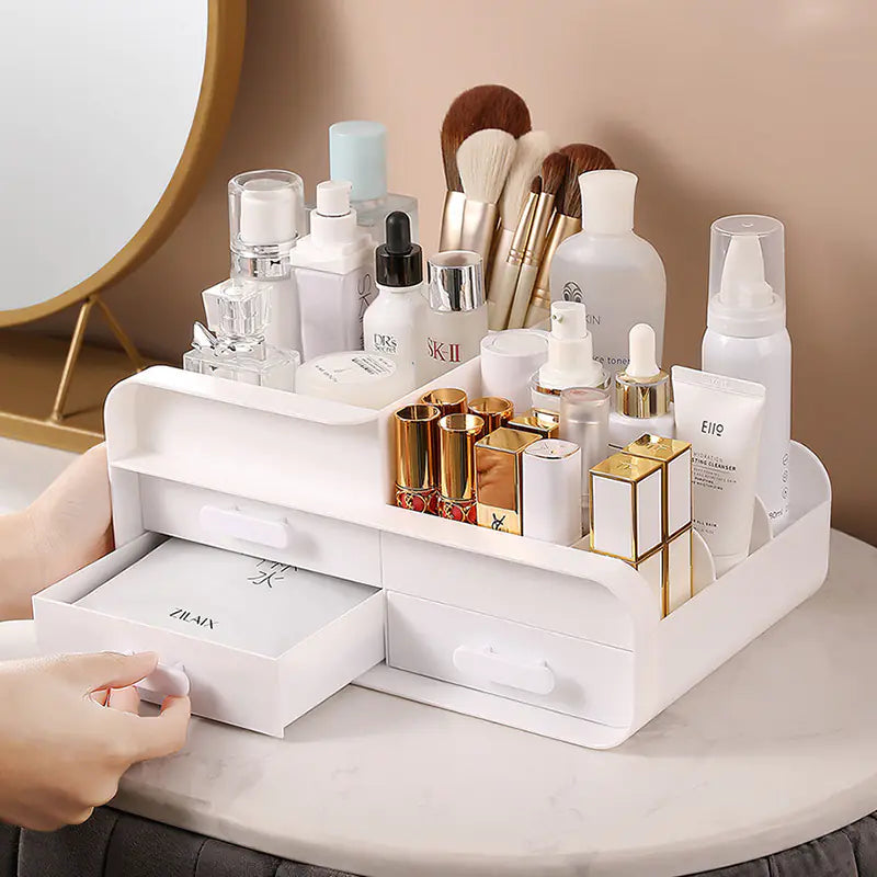 Multi-Layer Drawer Cosmetic Storage Box for Desktop