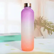 32oz Gradient Color Sports Water Bottle with Time Marker