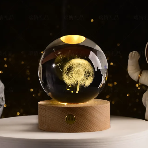 3D Night Crystal Ball